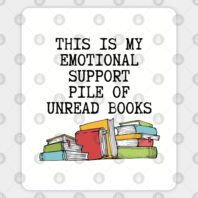 Emotional Support Books Sticker by Geeks With Sundries